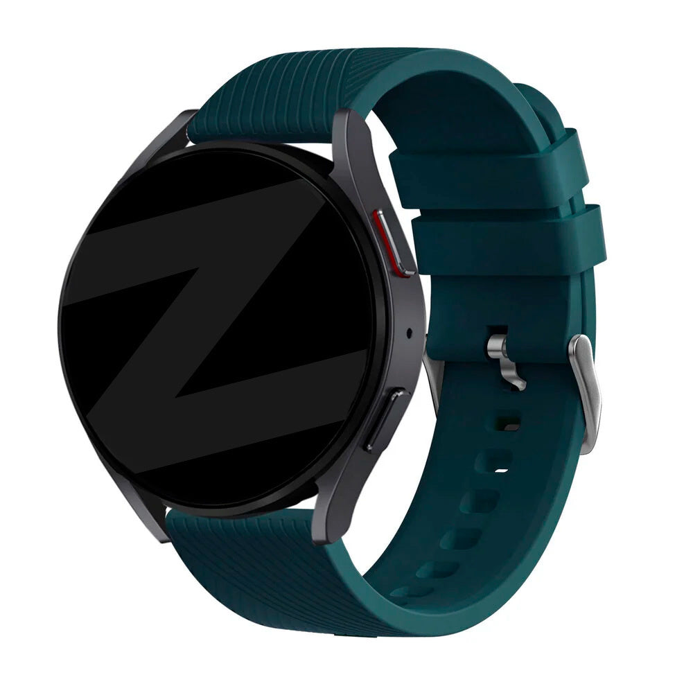 Bandz Amazfit Balance 2 Silicone Strap 'Deluxe' (Dark Green)