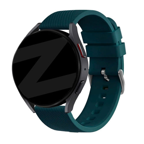Bandz Oppo Watch X2 Silikonarmband 'Deluxe' (Dunkelgrün)