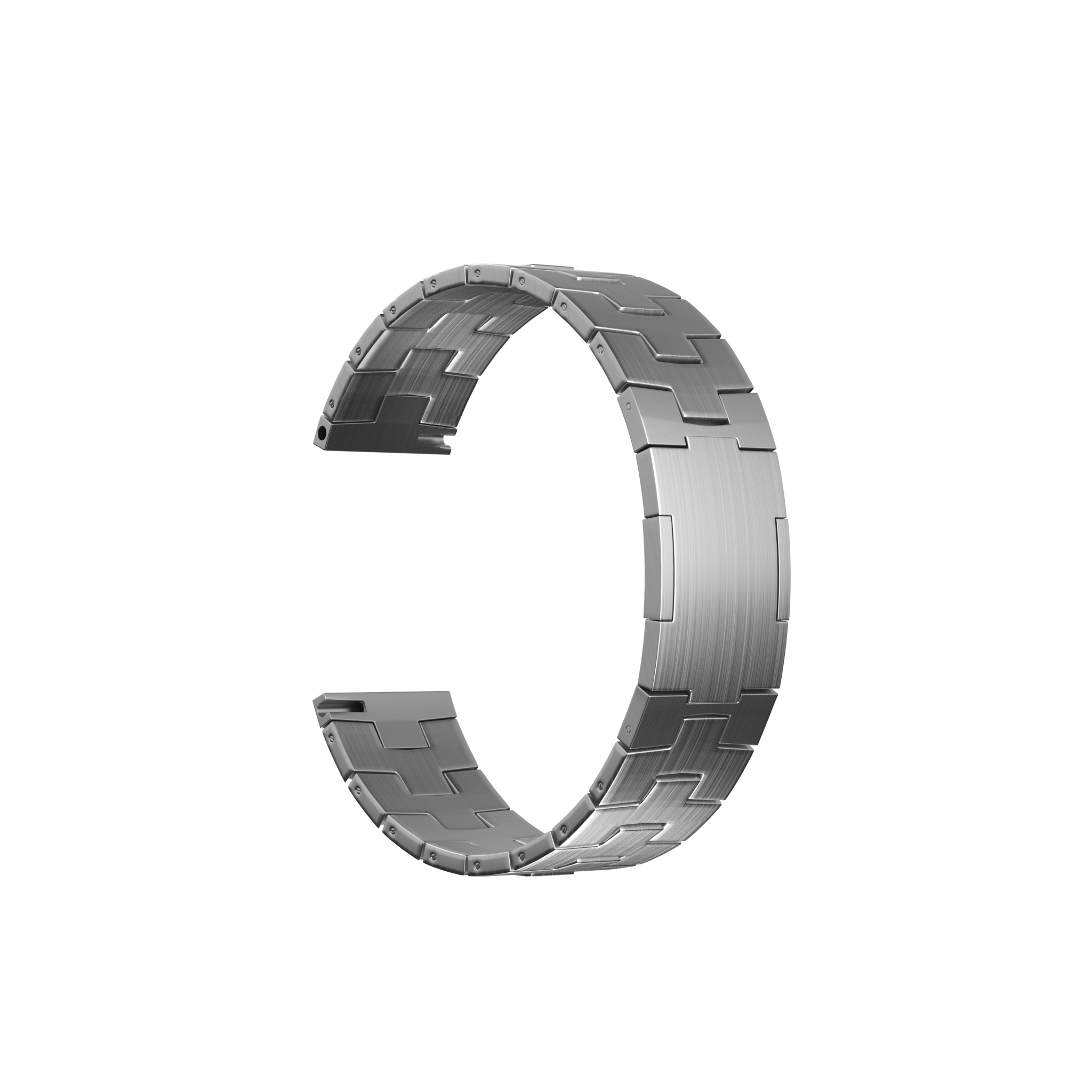 Coros Apex 2 Pro Gebürstetes Titanarmband (Flache Schnalle) (Silber)