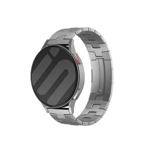 Amazfit Balance 2 Titanium Grain Strap (Flat Buckle) (Silver)