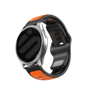 Huawei Watch GT 2 46 mm Outdoor -Duo Silikonarmband (orange/schwarz)