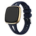 Fitbit Sense 2 Luxus Silikonarmband (Dunkelblau)