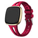 Fitbit Sense 2 Luxus Silikonarmband (Rose-Rot)