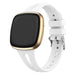 Fitbit Sense 2 Luxus Silikonarmband (Weiß)