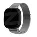 Bandz Fitbit Sense Milanese Loop Armband (Silber)