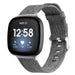 Fitbit Versa 3 Canvas Nylon Strap (Gray Mix)