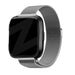 Bandz Fitbit Versa / Versa 2 Milanese Loop Armband (Silber)