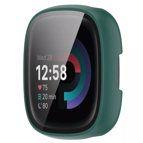 Fitbit Versa 4 / Sense 2 Hartschale mit Glass (Grün)