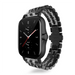 Amazfit GTS 2 Duo Stahlgliederband (Schwarz/Silber)