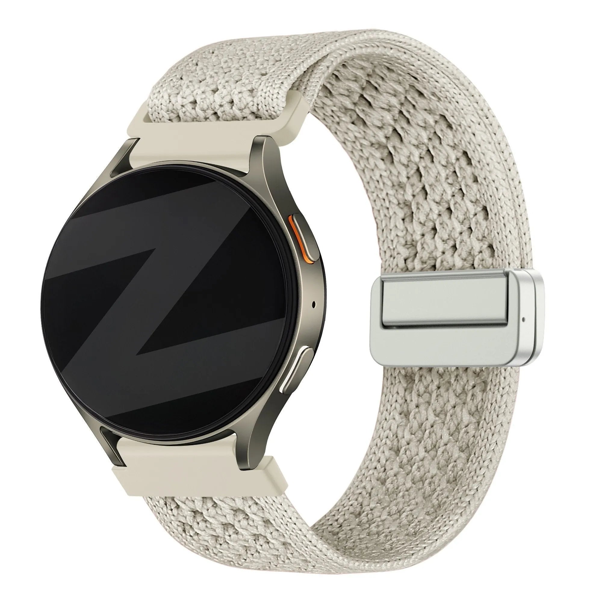 Bandz Garmin Forerunner 265s Vintage Nylon Strap (Starlight)