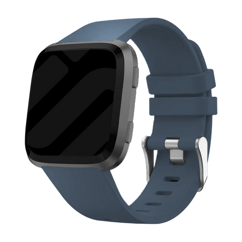 Fitbit Versa / Versa 2 Silikonarmband (Graublau)