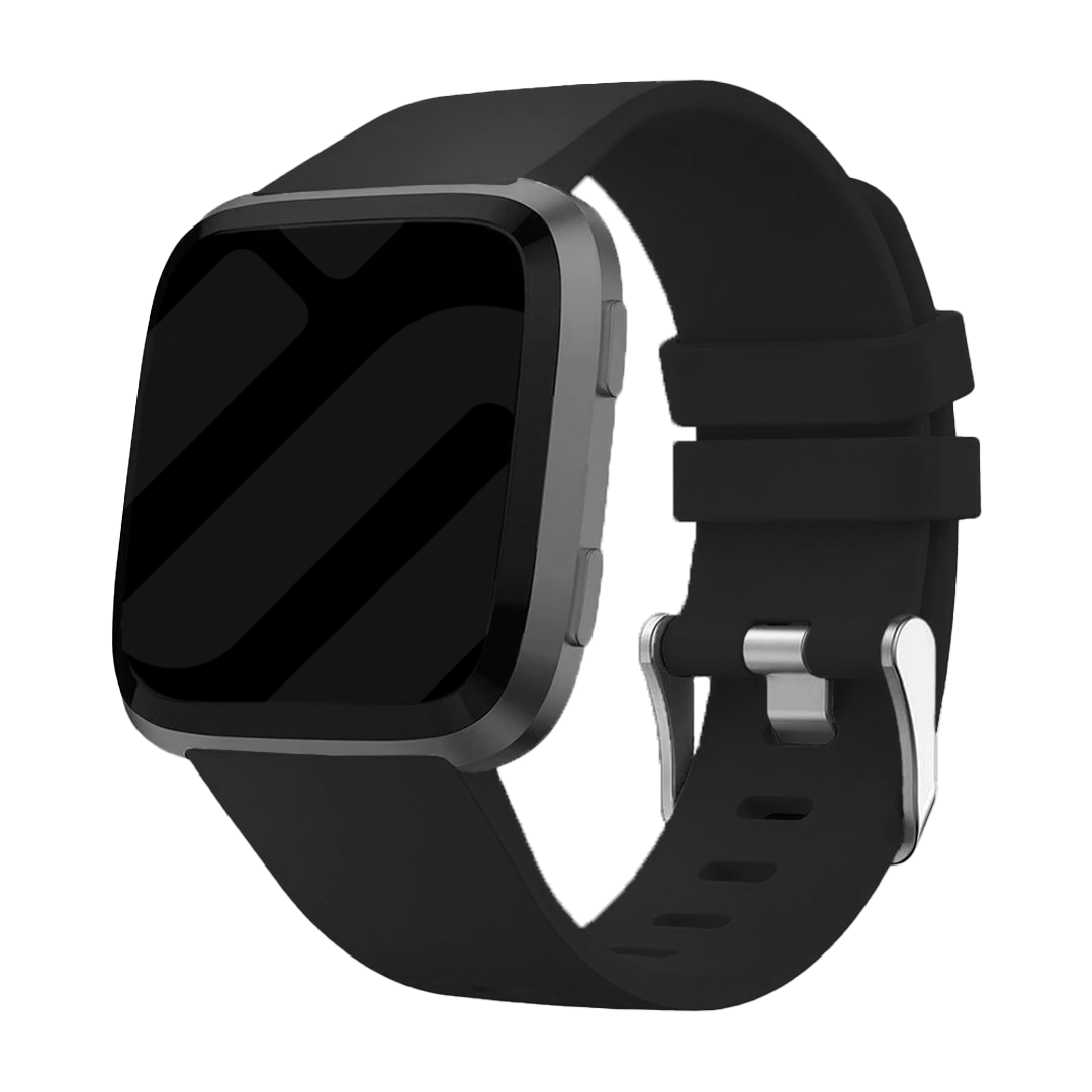 Fitbit Versa/Versa 2 Silicone Strap (Black)