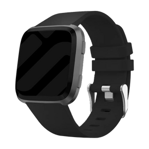 Fitbit Versa / Versa 2 Silikonarmband (Schwarz)