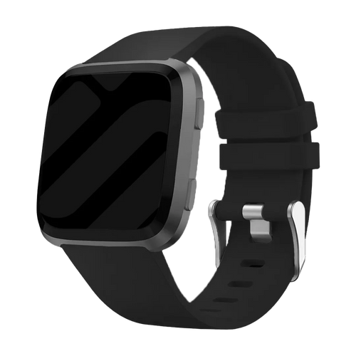 Fitbit Versa / Versa 2 Silikonarmband (Schwarz)