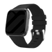 Fitbit Versa / Versa 2 Silikonarmband (Schwarz)