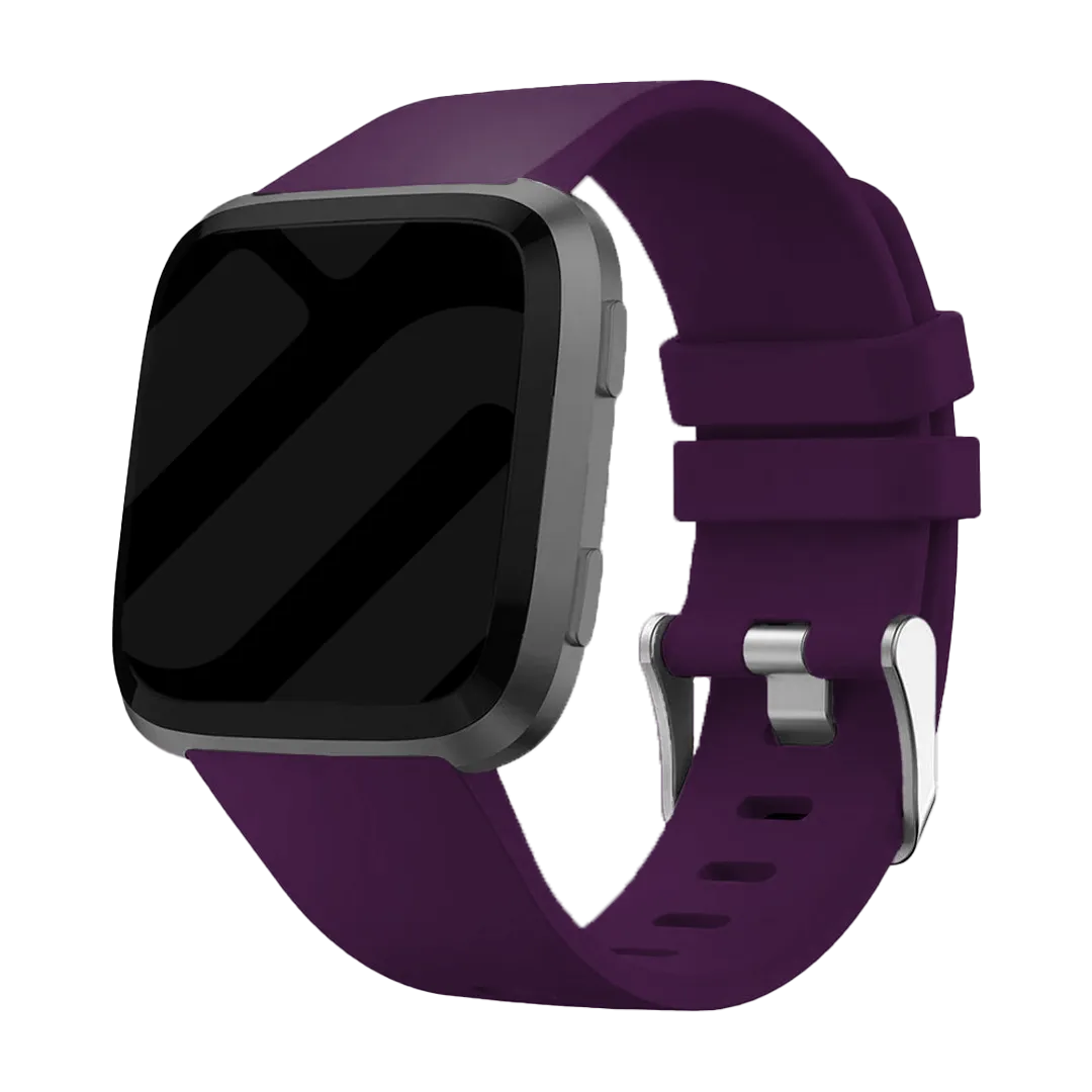 Fitbit Versa / Versa 2 Silikonarmband (Dunkelviolett)