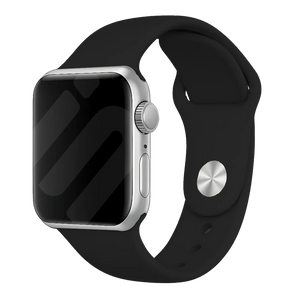 Apple Watch Silikonarmband (Schwarz)