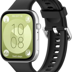 Huawei Watch Fit 4 Pro Silikonarmband (Schwarz)