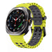 Samsung Galaxy Watch Ultra Wave Silikonarmband (Limette/Dunkelgrau)