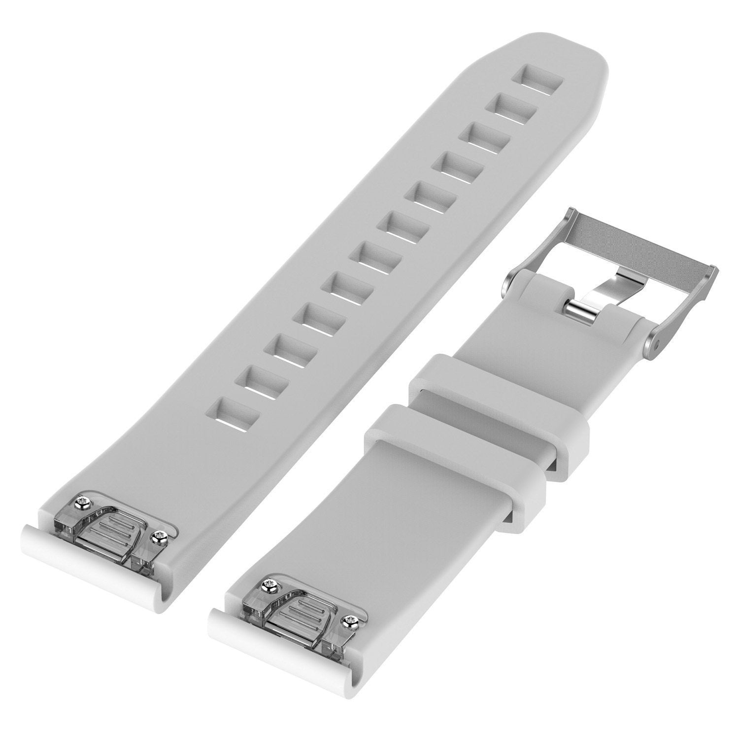 Garmin Forerunner 745 Glossy Silicone Strap (White)