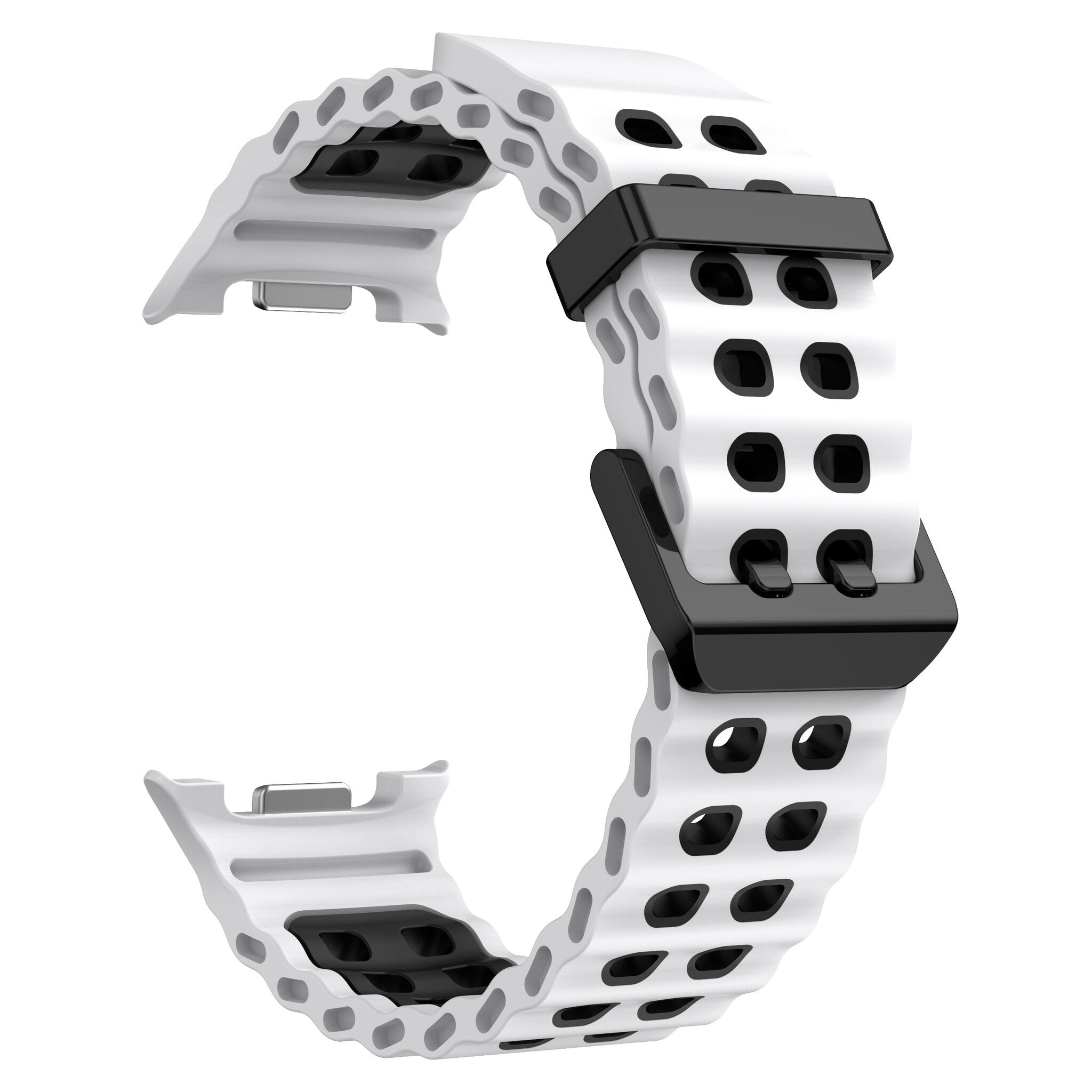 Samsung Galaxy Watch 8 - 44mm Ocean Armband ( Weiß/Schwarz)