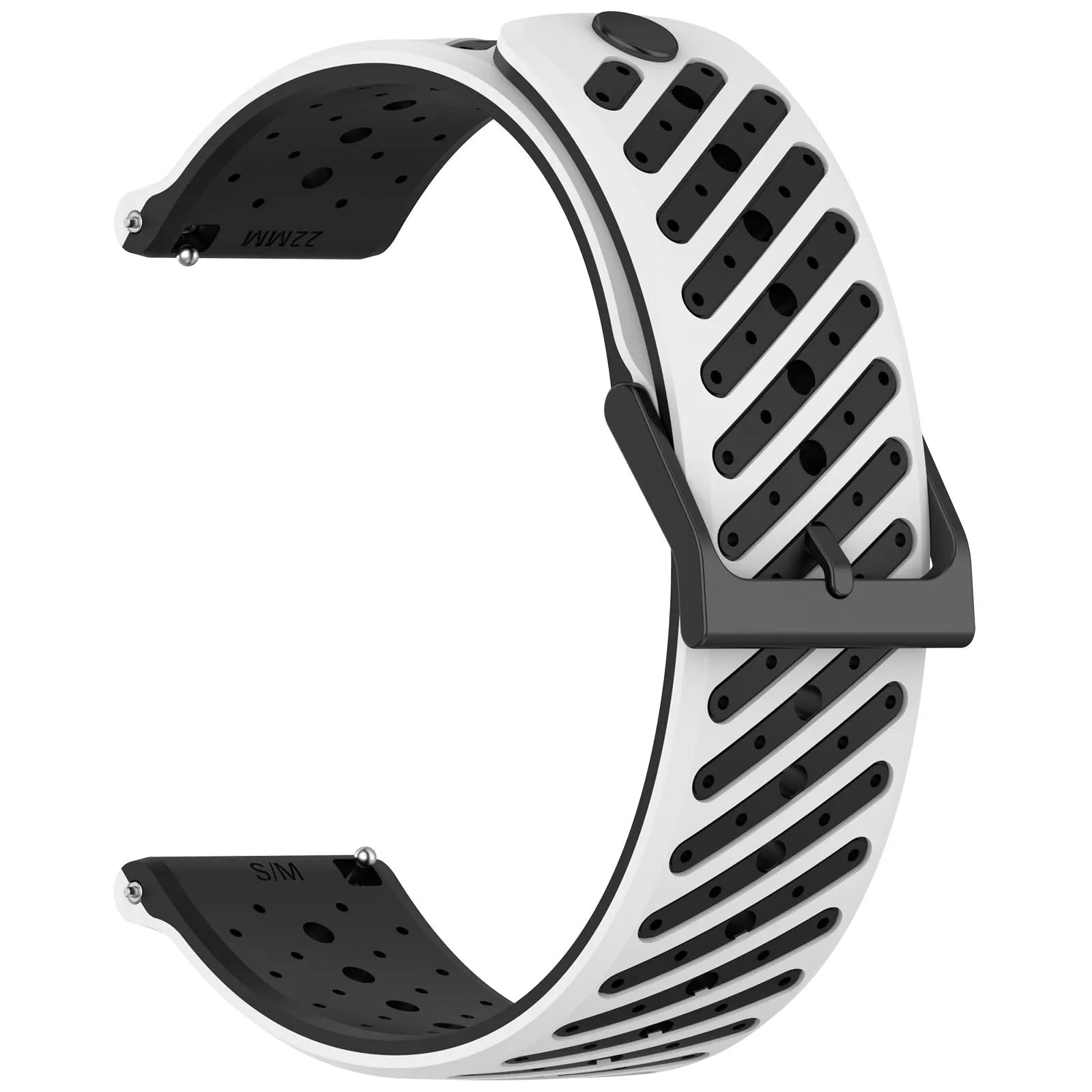 Gard Pro Ultra 3 Gestreiftes Silikonarmband (Weiß/Schwarz)