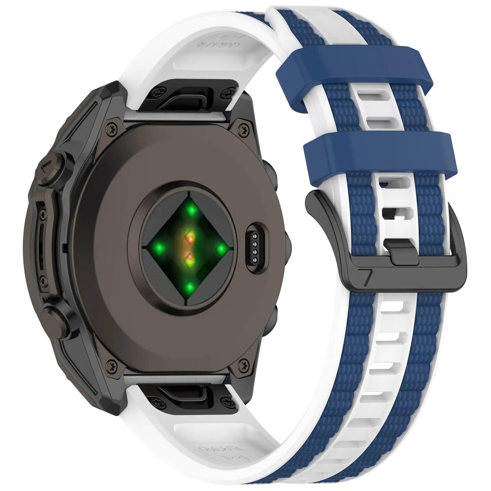 Garmin Tactix 8 - 47mm Sport Grain Armband (Weiß/Blau)