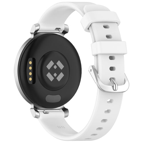 Pebble Round 2 - 14mm Silicone Classic Strap (White)