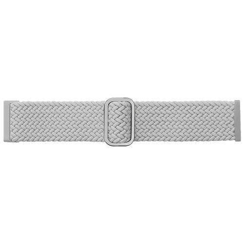 Fitbit Versa 4 Adjustable Woven Strap (Light Grey)