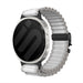 Samsung Galaxy Watch 8 - 40mm Outdoor Nylonarmband mit P-Schnalle (Weiß mit Schwarz)