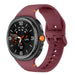 Samsung Galaxy Watch 8 - 40 mm Silikonarmband (Wein rot)