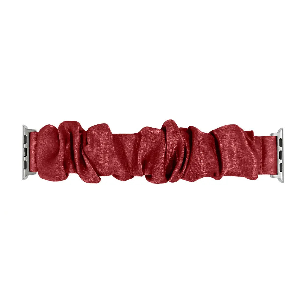Apple Watch Scrunchie Armband (Weinrot)