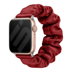Apple Watch Scrunchie Armband (Weinrot)