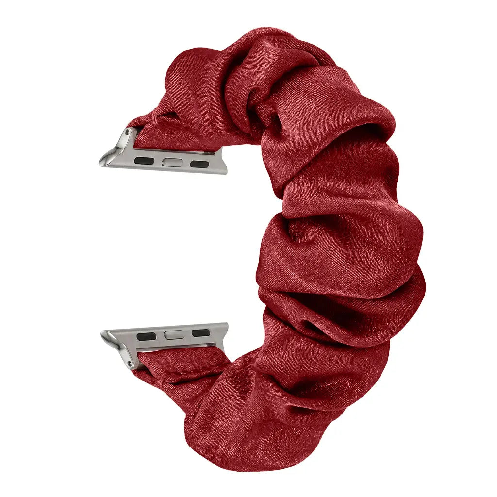 Apple Watch Scrunchie Armband (Weinrot)