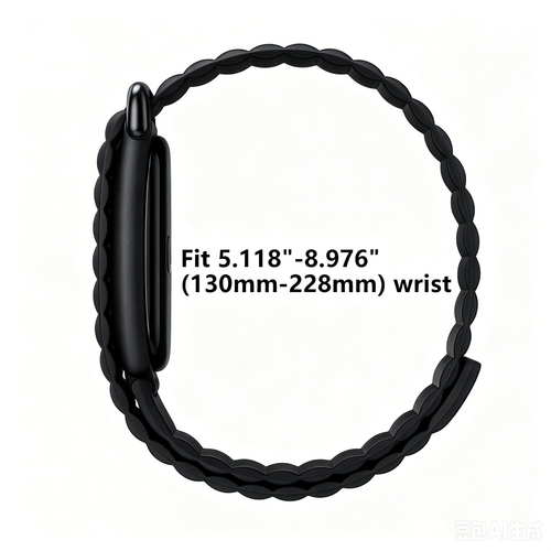 Fitbit Air Magnetisches Silikonarmband (Schwarz)