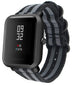 Xiaomi Amazfit Bip Nylon Schnallenarmband (Schwarz / Grau)
