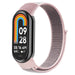 Xiaomi Smart Band 8 Nylonarmband (Rosa/Grau)