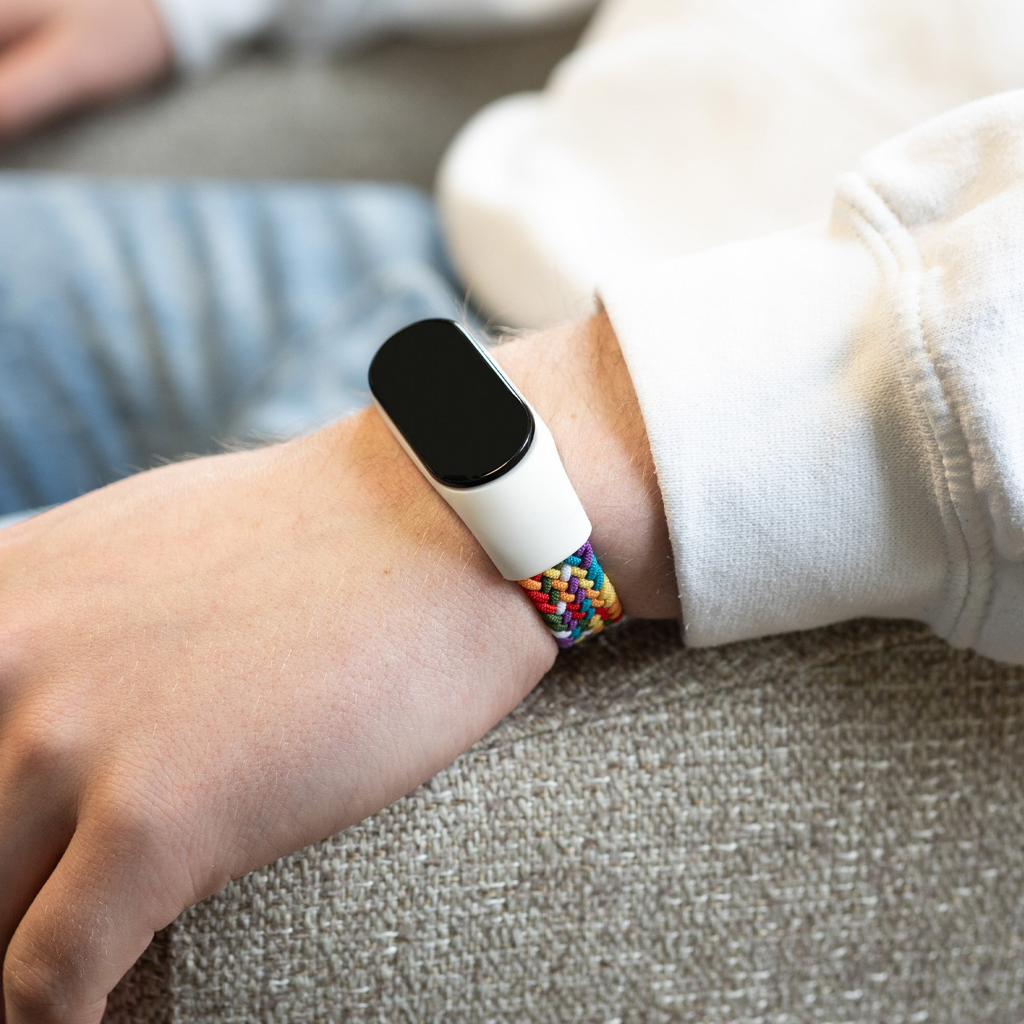 Xiaomi Mi Band 5 geflochtenes Armband (Regenbogen)