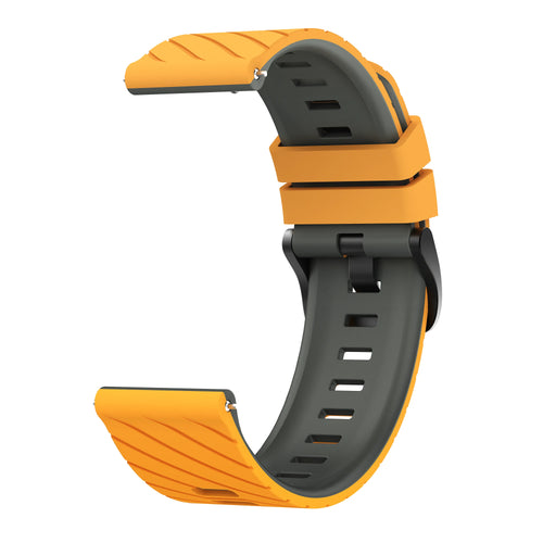 Xiaomi Watch 5 Twill Sportarmband (Dunkelgelb/Grau)