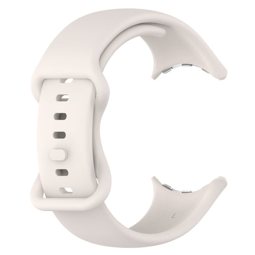Google Pixel Watch 4 - 45mm Silicone Classic Strap (Sand White)