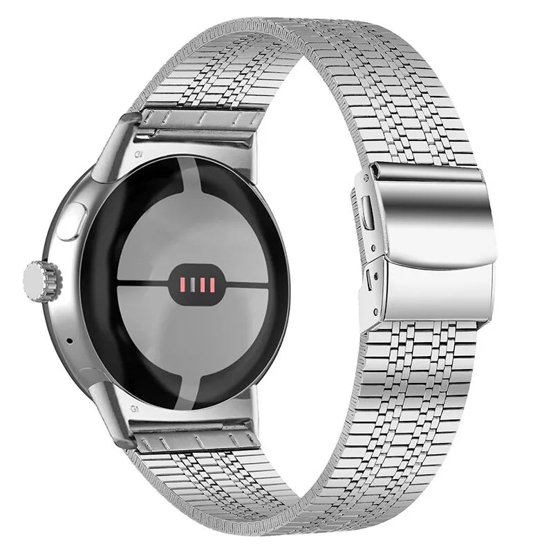 Google Pixel Watch 4 - 45mm Feines Stahlarmband (Silber)