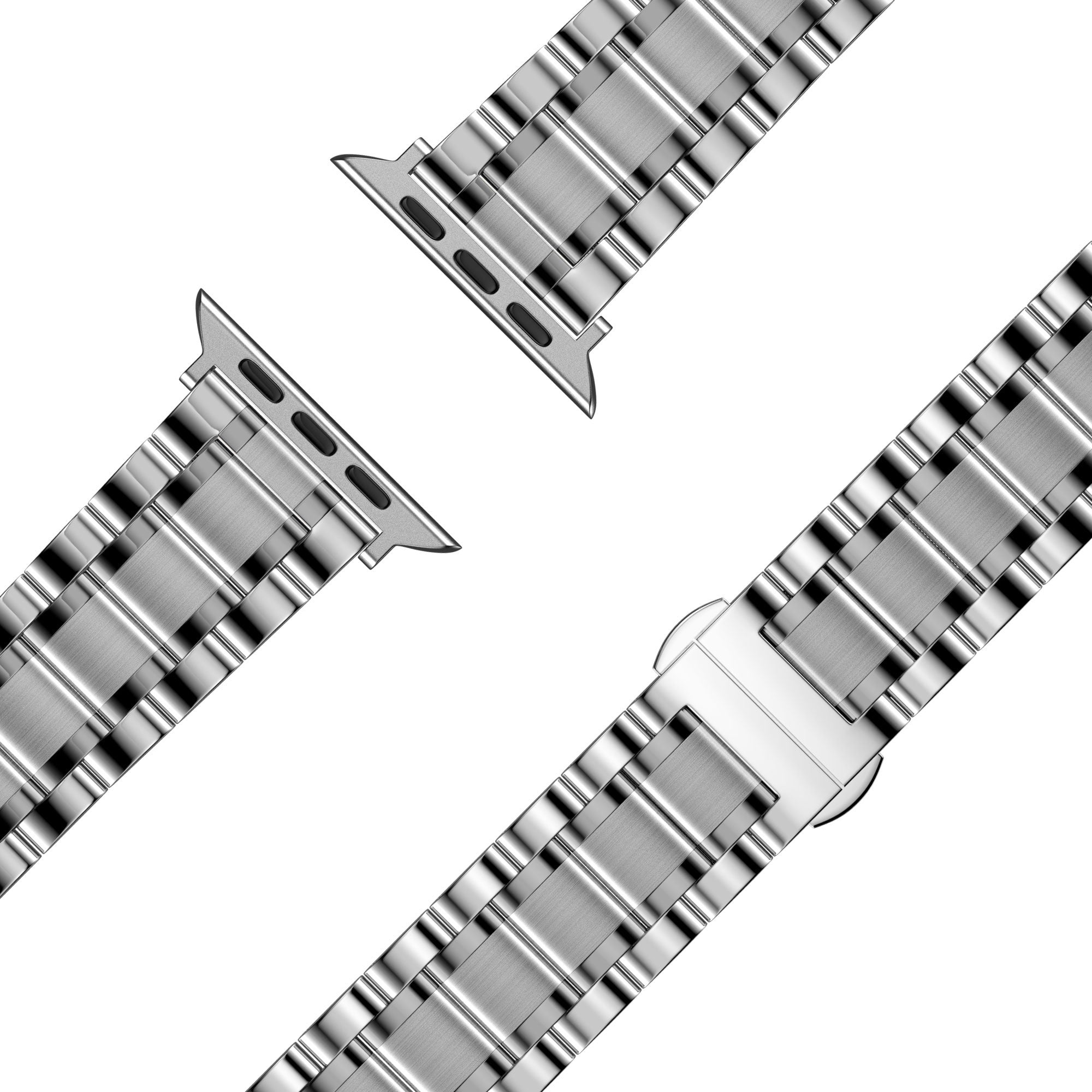 Bandz Apple Watch Ultra Steel Link Strap 'Deluxe' (Silver)