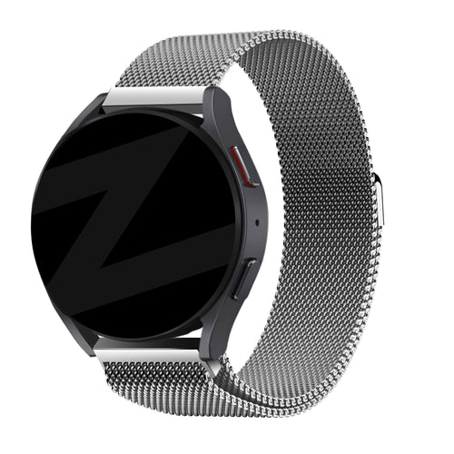 Bandz Garmin Forerunner 265 Milanese Loop Armband (Silber)