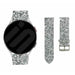Samsung Galaxy Watch FE Leder-Glitzerarmband (Silber)