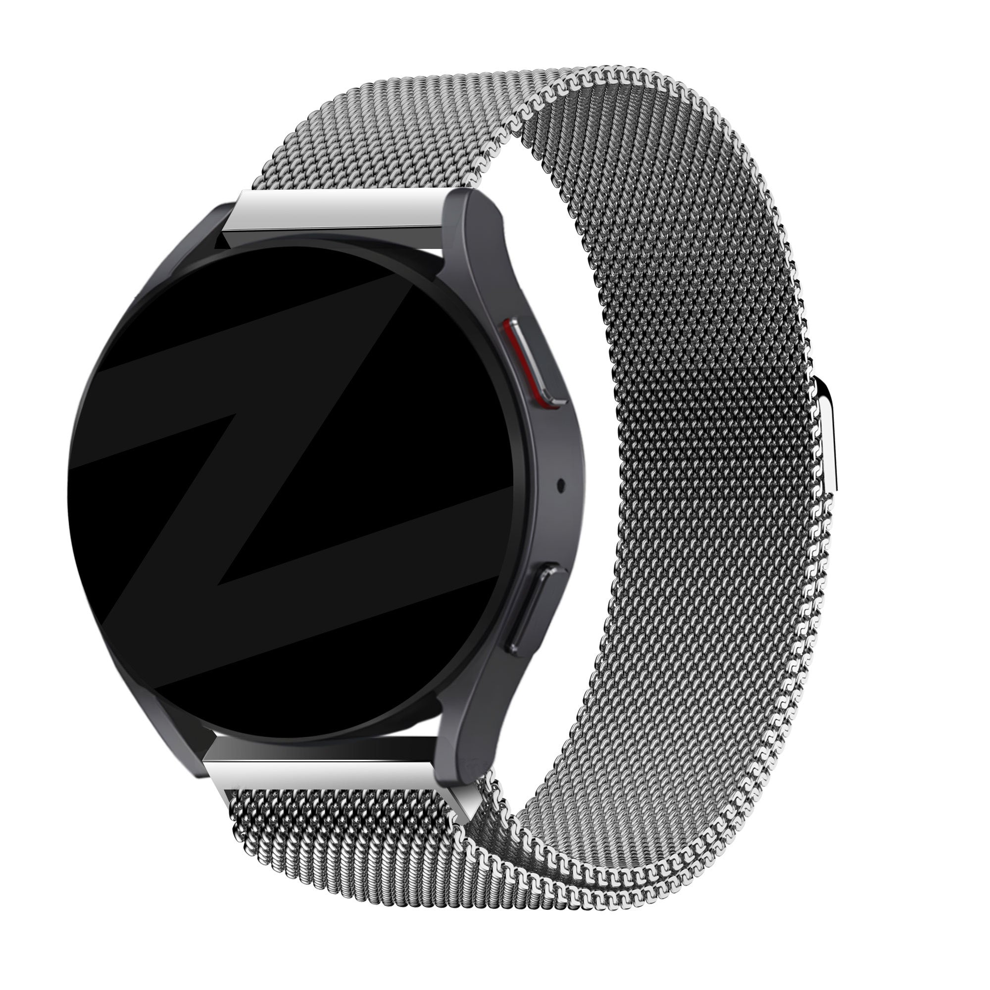 Bandz Garmin Vivoactive 4 Milanese Loop Armband (Silber)