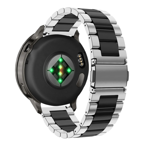 Bandz Garmin Forerunner 245 Steel Strap 'Classic' (Silver/Black)