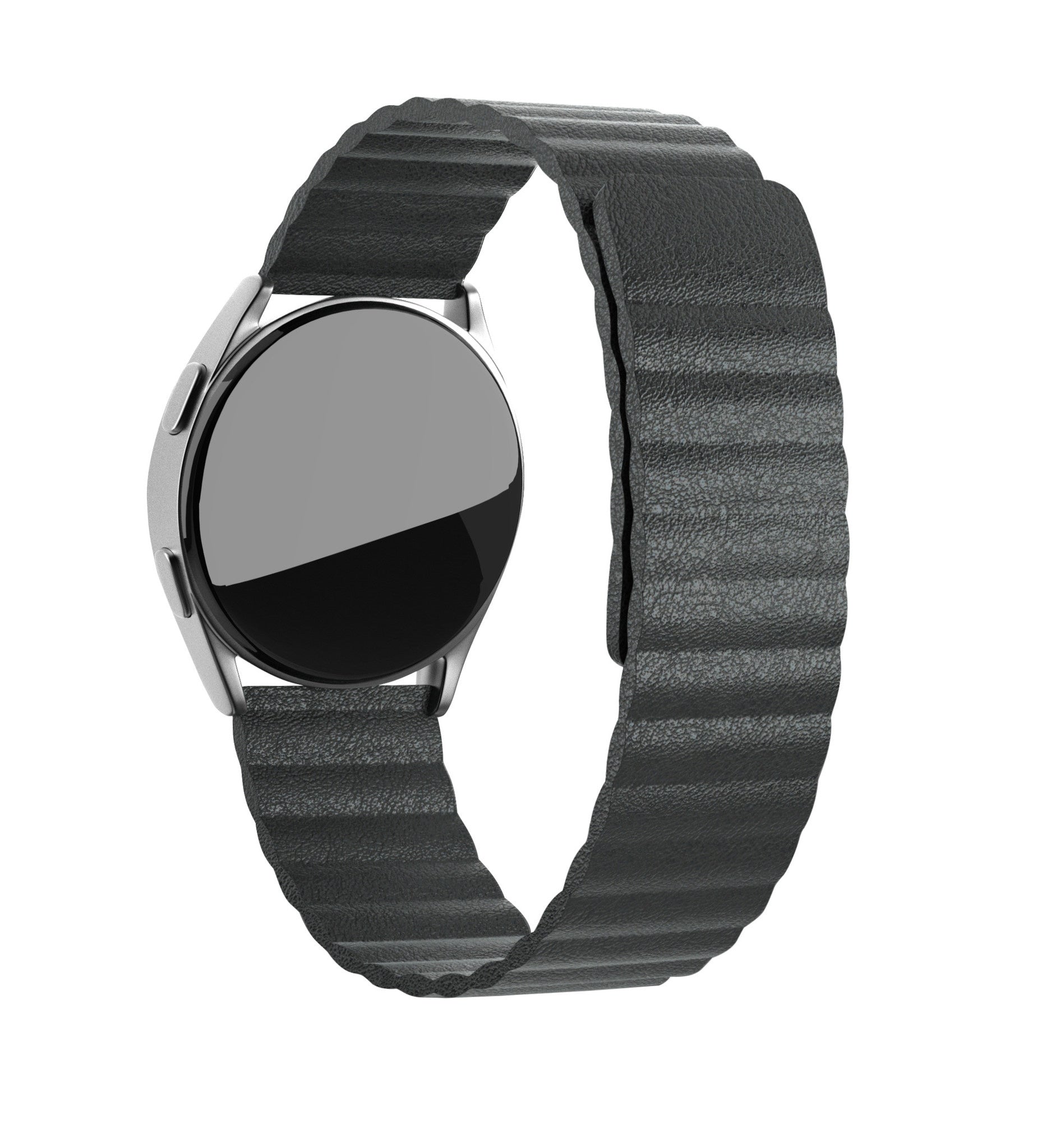 Coros Apex 2 Loop Lederarmband (Schwarz)