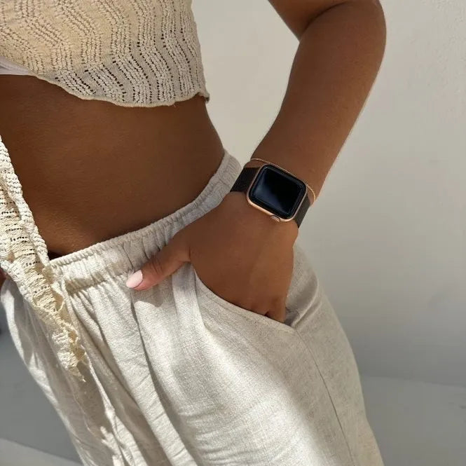 xoxo Wildhearts Apple Watch Milanese Armband (Schwarz)