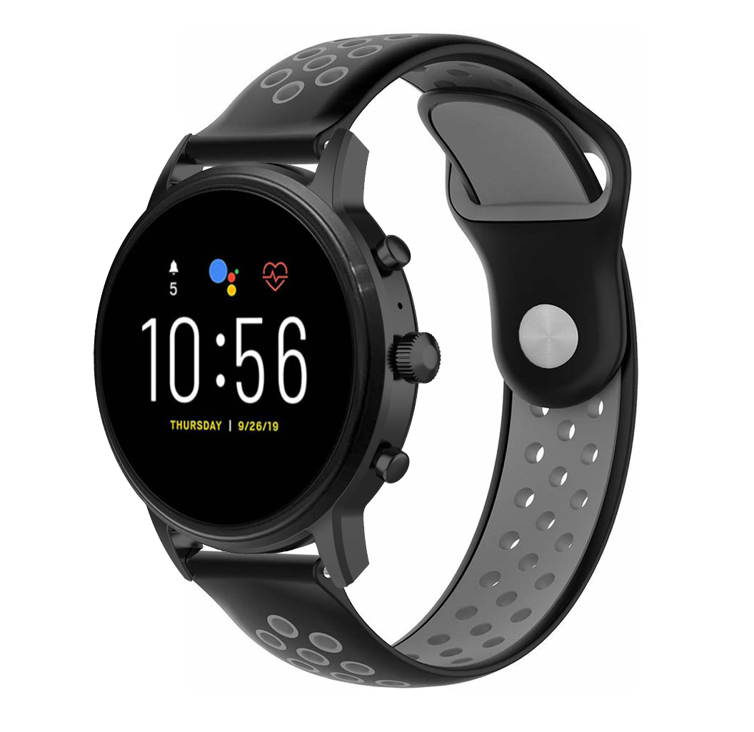 Fossil Gen 4 Explorist (HR) Sport Strap (Black/Grey)