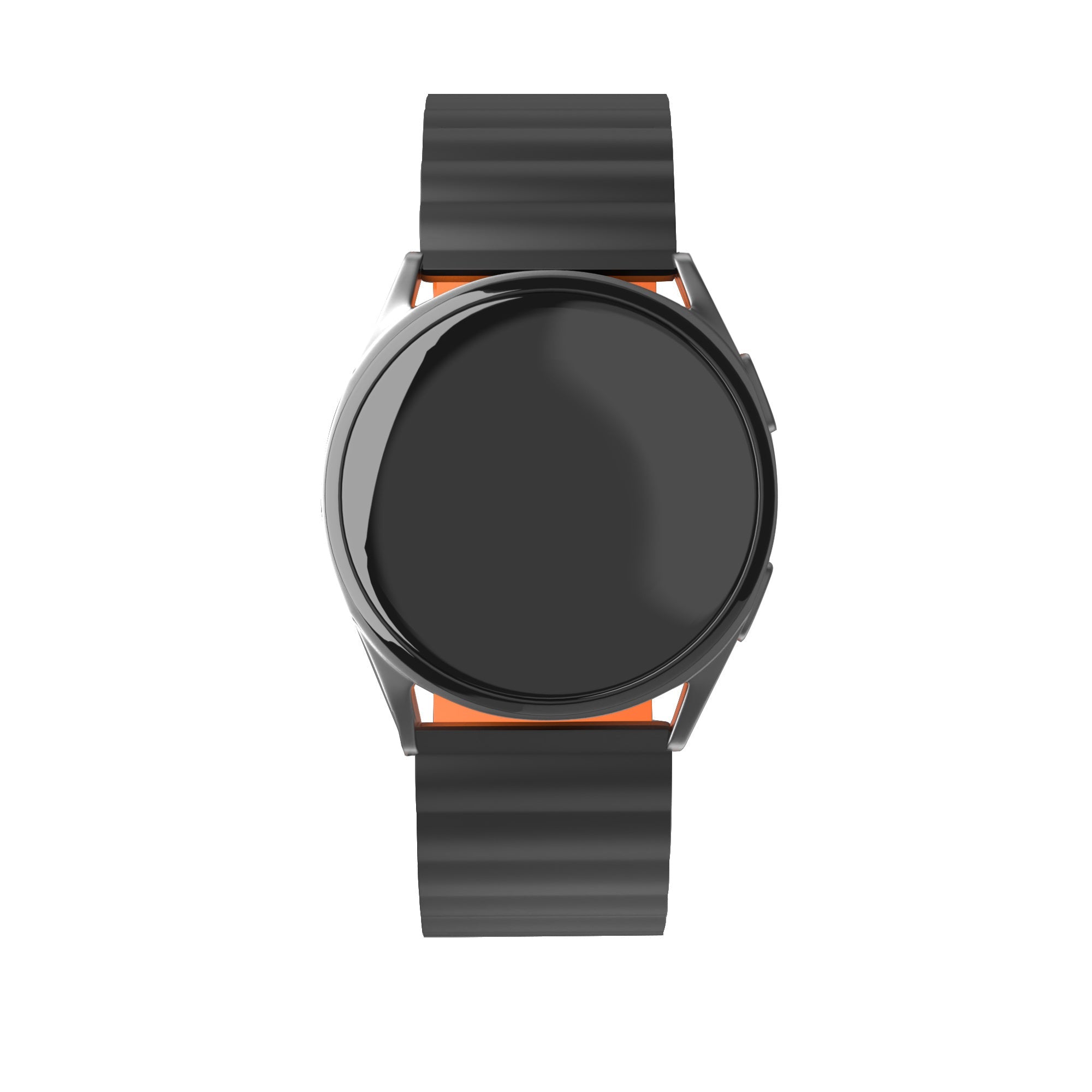 Coros Apex 46mm Magnetisches Silikonarmband (Schwarz/Orange)